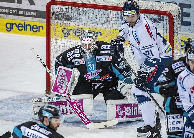 Tormann David Kickert (EHC Liwest Black Wings Linz) EHC Liwest Black Wings Linz vs Fehervar AV 19