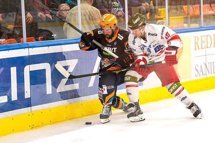 Will Pelletier (Steinbach Black Wings Linz), Dustin Gazley (HCB Suedtirol Alperia) Steinbach Black Wings Linz vs HCB Südtirol Alperia, bet-at-home ICE Hockey League