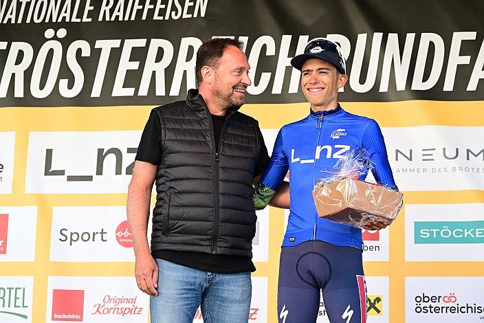 Im Punktetrikot Henrique Ribeiro Bravo (BRA, Soudal - Quickstep Devo Team) 2. Etappe Eferding - Reichersberg, Oberösterreich Rundfahrt