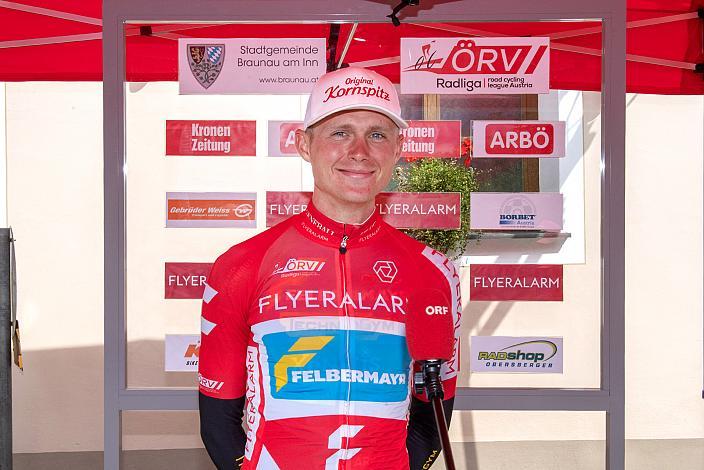 Moran Vermeulen (AUT, Team Felbermayr Simplon Wels) im Roten Trikot des Liga Führenden, Ranshofen, 22. Braunauer Radsporttage, ÖRV RadLiga, Radsport, Radliga, ÖRV, Herren Elite, 