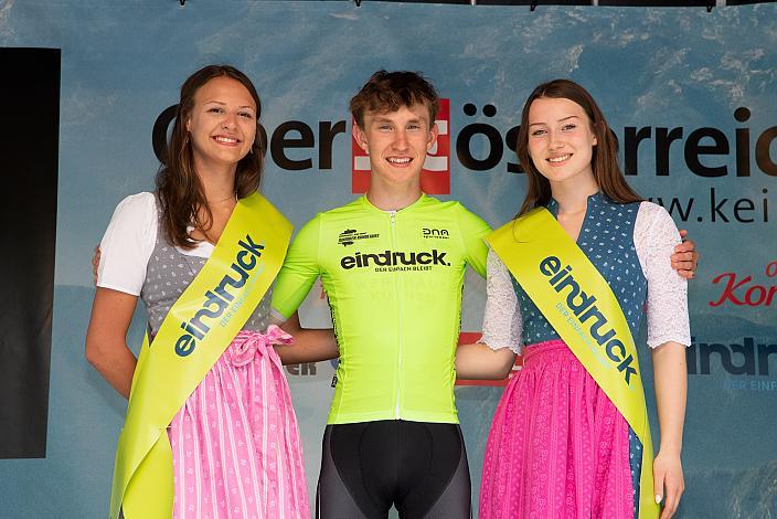 Sieger der Punktewertung Im Grünen Sprinttrikot Alexander Hajek (AUT, Team Auto Eder), 46. Int. Keine Sorgen,  Junioren Rundfahrt UCI Kat. MJ 2.1, 3. Etappe Bad Wimsbach/Neydharting - Strass im Attergau