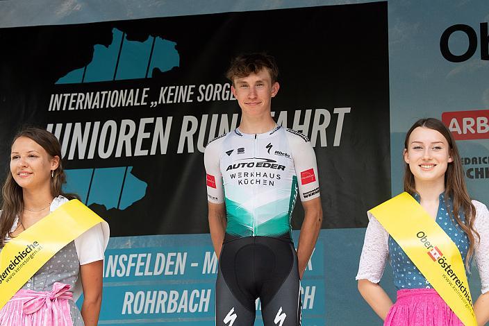Etappensieger Alexander Hajek (AUT, Team Auto Eder) 46. Int. Keine Sorgen,  Junioren Rundfahrt UCI Kat. MJ 2.1, 3. Etappe Bad Wimsbach/Neydharting - Strass im Attergau
