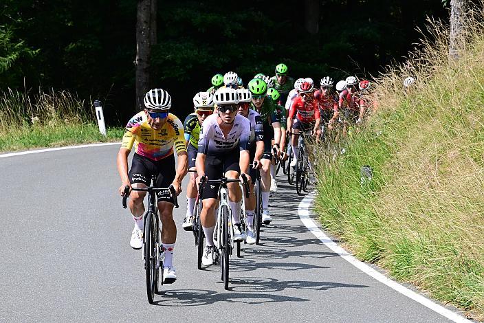 Giacomi Ballabio (ITA, Team Vorarlberg Santic) , Benjamin Eckerstorfer (AUT, Tirol KTM Cycling Team), Sieger am Gaisberg Hermann Pernsteiner (AUT, D2mont Merida Cycling) Herren Elite, U23, Road Cycling League Austria, Gaisbergrennen Salzburg