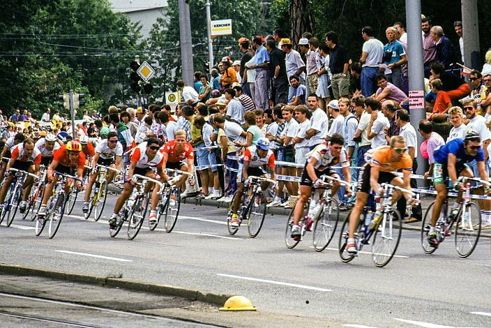 v.l. Herren Profi Rennen, Strasse WM Stuttgart, 1991