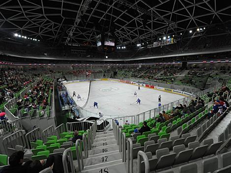 Die Halle Arena Stozice, in Laibach Innenansicht