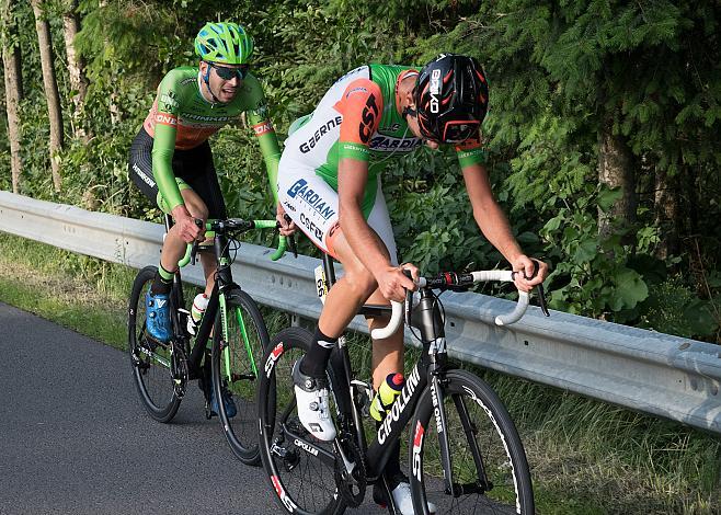 Jonas Rapp (GER, Hrinkow Advarics Cycleang), Simone Sterbini (ITA, Bardiani CSF) 1. Etappe Linz - Pelmberg