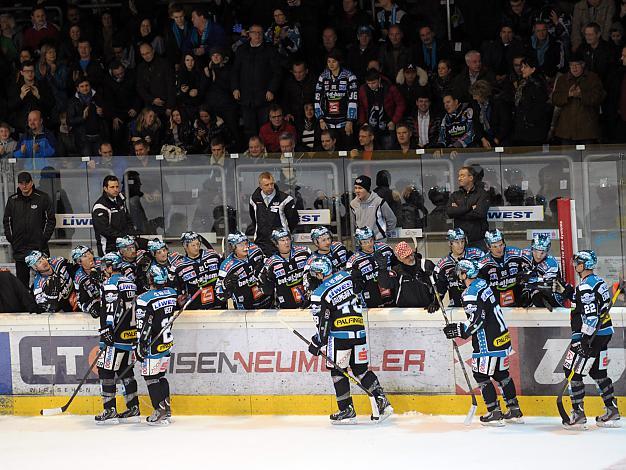 Linz jubelt, EHC Liwest Black Wings Linz vs SAPA Fehervar AV19