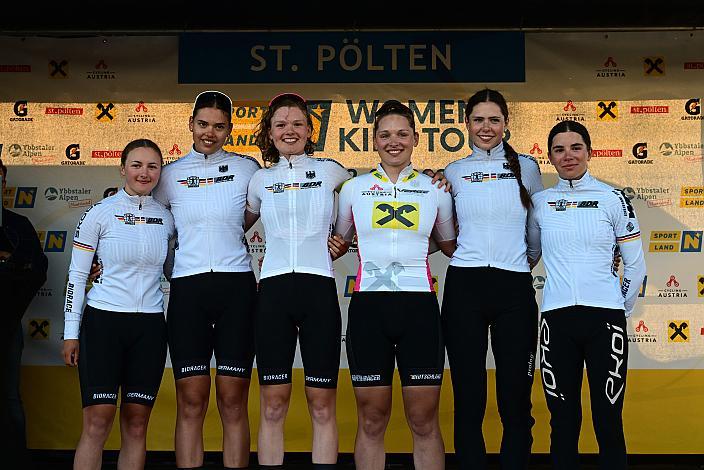 Team Germany mit Messane Bräutigam (GER) 30.05.2024 Rad 1b Etappe Sportland NOE WOMENS  KIDS Tour