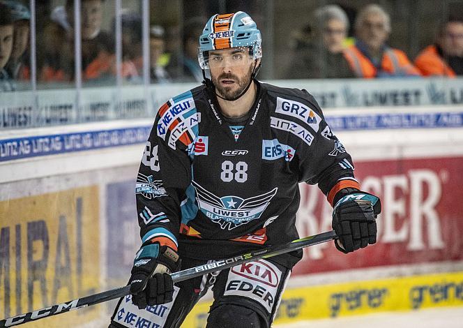 Im Bild: Dan DaSilva (EHC Liwest Black Wings Linz) Eishockey,  EHC Liwest Black Wings Linz vs Dornbirn Bulldogs