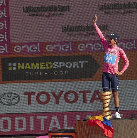 Richard Carapaz (ECU, Movistar Team) Girosieger 2019, Giro d Italia, Radsport, 102. Giro d Italia - 21. Etappe Zeitfahren