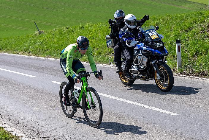 Sieger Rainer Kepplinger (AUT, Hrinkow Advarics), Herren Elite, U23, Radliga, 60. Raika Kirschbluetenrennen, Wels, Oberösterreich