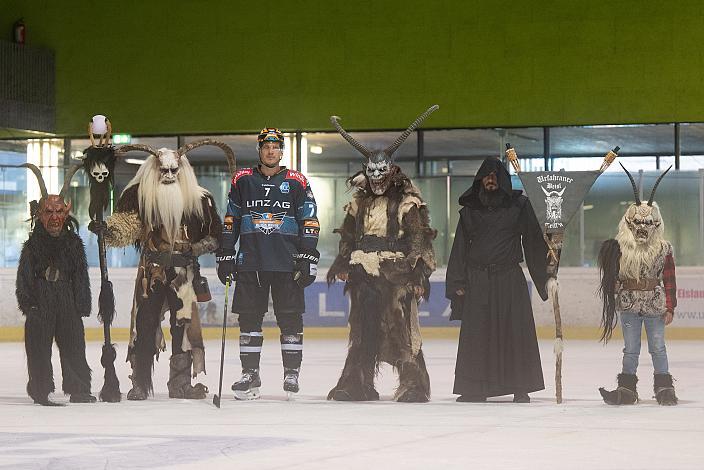 Brian Lebler (Steinbach Black Wings Linz),  Steinbach Black Wings Linz, Urfahraner Beisl Teifln, Linz AG Eisarena, pre season