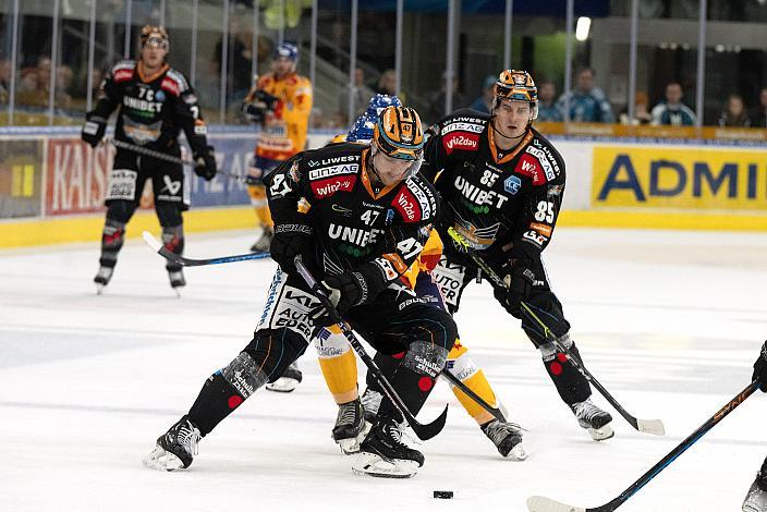 Logan Roe (Steinbach Black Wings Linz) Steinbach Black Wings Linz vs Migross Supermercati Asiago Hockey 1935, 14. Runde ICE Hockey League, Steinbach Black Wings Linz, Linz AG Eisarena 