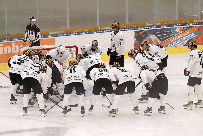 Das Team der Steinbach Black Wings Linz Steinbach Black Wings Linz vs Motor Ceske Budejovice, Win2day ICE Hockey League