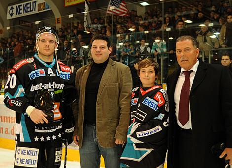 Spieler des Abends Brad Purdie, EHC Liwest Black Wings Linz.
