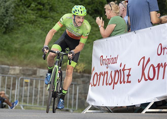 Andreas Graf (AUT, Hrinkow Advarics Cycleang Team) Linz Hauptplatz, Martinskirche,  Radsport 10. Int. OOE Rundfahrt Prolog