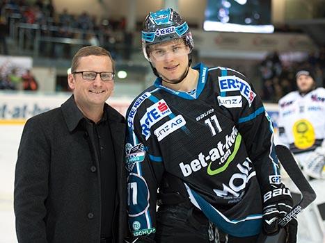 Spieler des Abends, Niklas Mayrhauser, Linz EHC Liwest Black Wings Linz vs Dornbirner EC