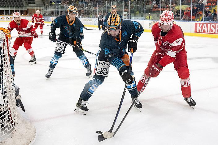 Martin Stajnoch (Steinbach Black Wings), Marc El-Sayed (EC Bad Nauheim) Testspiel Steinbach Black Wings Linz vs EC Bad Nauheim, Linz AG Eisarena, pre season 