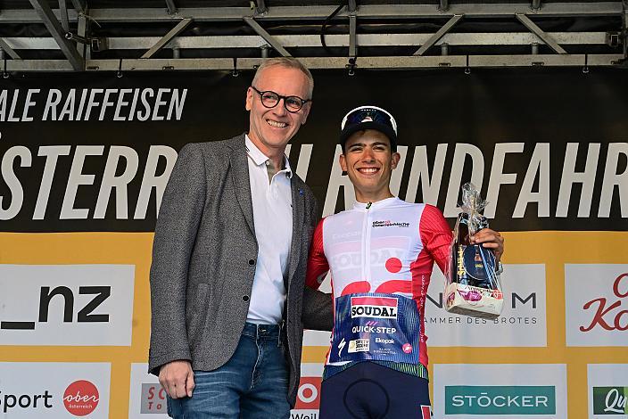 Im Nachwuchstrikot Henrique Ribeiro Bravo (BRA, Soudal - Quickstep Devo Team), 4. Etappe Aigen - Schlägl - Aigen - Schlägl, 16. Int. Oberösterreich Rundfahrt