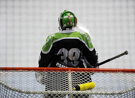 Tormann Thomas Moser, Gmunden, ECU Amstettner Woelfe vs. Traunsee Sharks Gmunden