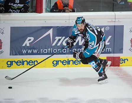 Sebastien Piche (EHC Liwest Black Wings Linz), EHC Liwest Black Wings Linz vs EC Red Bull Salzburg