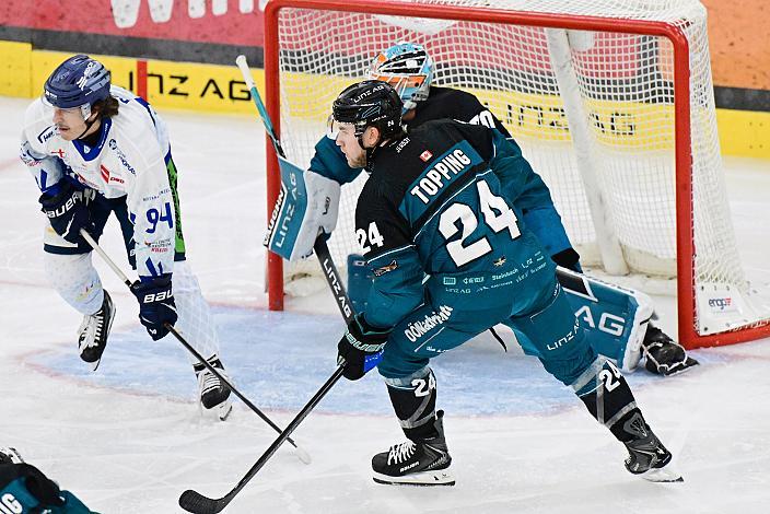 Kyle Topping (Steinbach Black Wings Linz) Testspiel Steinbach Black Wings Linz vs Straubing Tigers, Linz AG Eisarena 