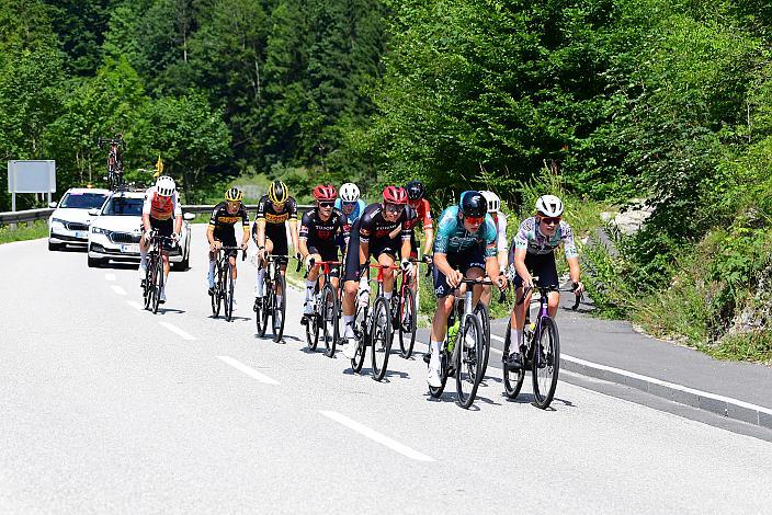 Sieger Mauro Brenner (GRER, TUDOR PRO CYCLING TEAM U23), Jakob Purtscheller AUT, Tirol KTM Cycling Team), David Preyler (AUT, Tirol KTM Cycling Team) in der Ausreissergruppe, Drei Länder Meisterschaft U23,  Austria