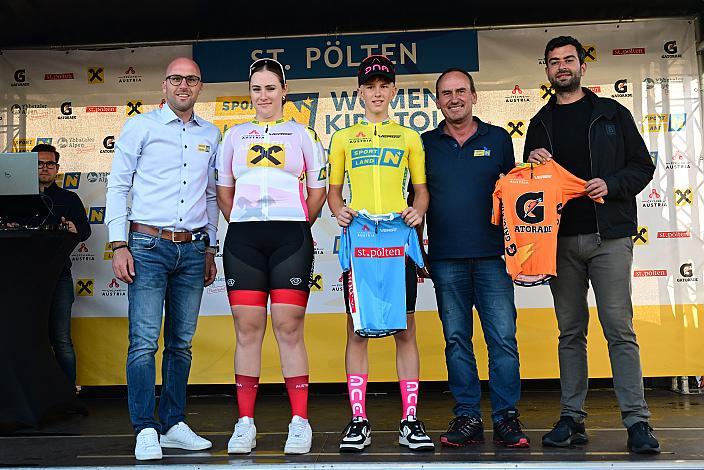 Lea Sophie Unterköfler (AUT),  Beste Dame U17 Marc Hierschläger (AUT) Gesamtführender U15,  30.05.2024 Rad 1b Etappe Sportland NOE WOMENS  KIDS Tour