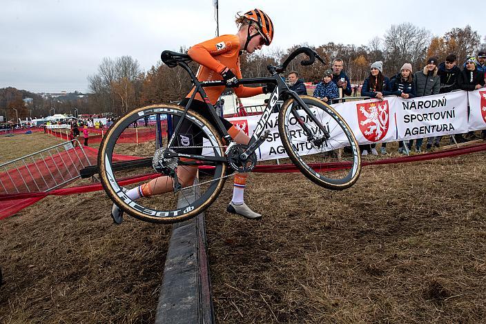 Nr.2 Leonie Bentveld (NED) Juniorinnen, UCI Cyclocross World Cup, Tabor CZ 
