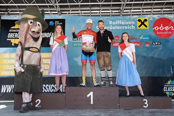 Riccardo Zoidl (AUT, Team Felbermayr Simplon Wels) im Trikot des Besten Österreichers 3. Etappe Traun - Hinterstoder, Int. Raiffeisen Oberösterreich Rundfahrt UCI Kat. 2.2