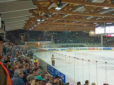 Tribuene, Ost EHC Liwest Black Wings Linz vs Moser Medical Graz 99ers