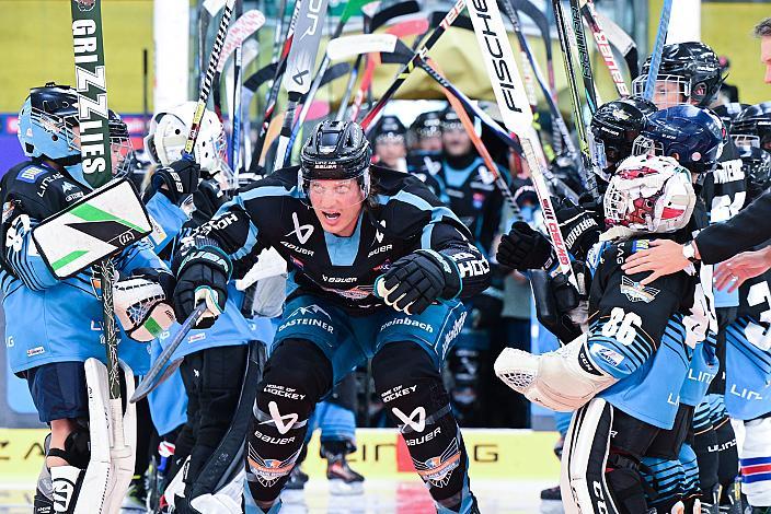 Brian Lebler (Steinbach Black Wings Linz) Start Eistraining, Linz AG Eisarena 