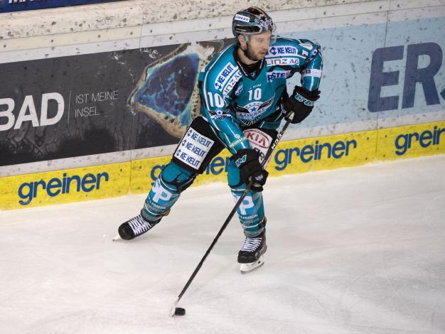 Marc-Andre Dorion (EHC Liwest Black Wings Linz) EHC Liwest Black Wings Linz vs HC TWK Innsbruck  Die Haie, Pick Round