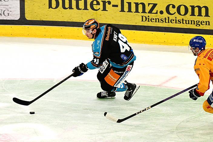 Graham Knott (Steinbach Black Wings Linz) Win2Day ICE Hockey League,  Steinbach Black Wings Linz vs Migross Supermercati Asiago Hockey,  Linz AG Eisarena 