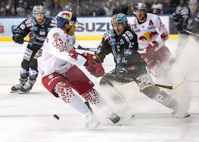 Derek Joslin (EC Red Bull Salzburg), Alexander Cijan (EHC Liwest Black Wings Linz)  Red Bull Salzburg vs EHC Liwest Black Wings Linz 