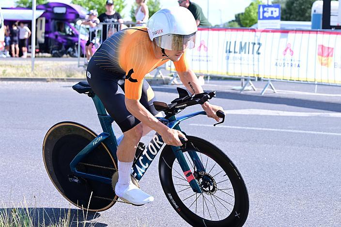 Adrian Stieger (AUT, Cycling Team Schwingshandl) ÖM Staatsmeisterschaft, Zeitfahren, Frauenkirchen, Burgenland