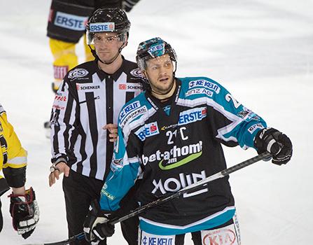 Philipp Lukas (EHC Liwest Black Wings Linz) EHC Liwest Black Wings Linz vs UPC Vienna Capitals, Platzierungsrunde