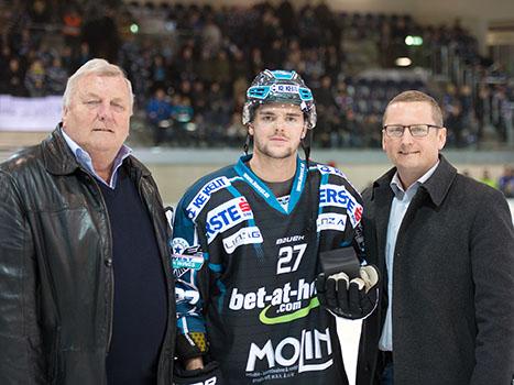 Spieler des Abends, Bernhard Fechtig, Linz, EHC Liwest Black Wings Linz vs Fehervar AV19, Pick Round