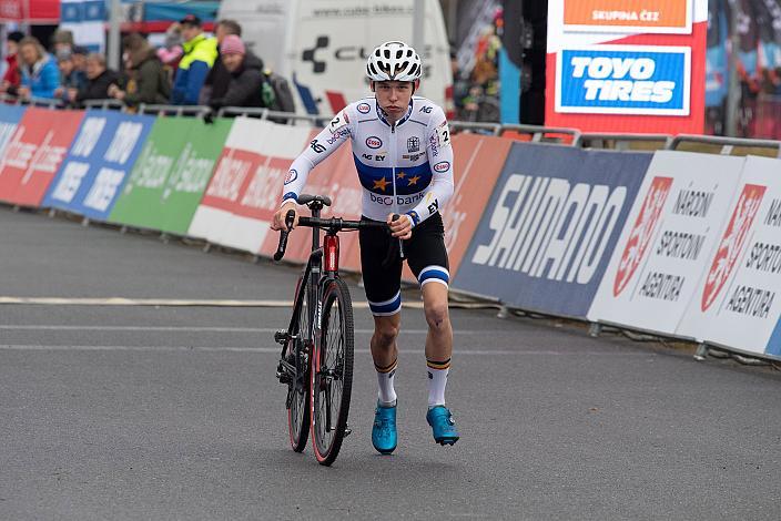 Nr.2 Aaron Dockx (BEL) Europameister, Junioren, UCI Cyclocross World Cup, Tabor CZ 