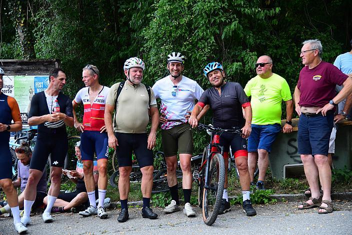 Radsport Medien Salzburger Nachrichten Bernhard Flieher, OÖN Dominik Feischl, Paul Resch (Ex Präsident LRV Oberösterreich), Österreich Staatsmeisterschaft, Strasse, ÖSTM Schwanenstadt - OÖ