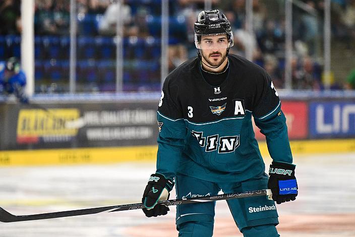 Greg Moro (Steinbach Black Wings Linz), Testspiel Steinbach Black Wings Linz vs EC VSV, Linz AG Eisarena 