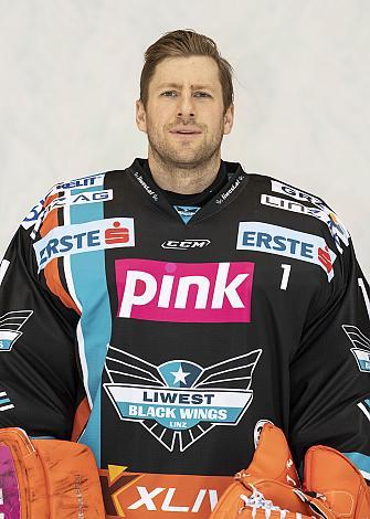 Tormann Jeff Glass (EHC Liwest Black Wings Linz) Portraits 19/20, EHC Liwest Black Wings Linz