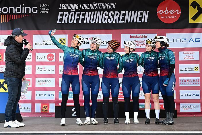  Das Team Verge VICC Womens Racing Team (AUT), 65. Rad Saison Eroeffnungsrennen Leonding