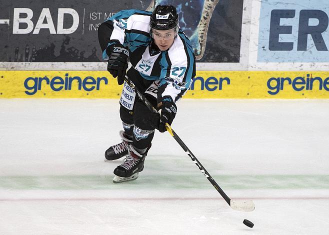 Moritz Matzka (EHC Liwest Black Wings Linz) Eishockey Testspiel, EHC Liwest Black Wings - CEZ Motor Ceske Budejovice