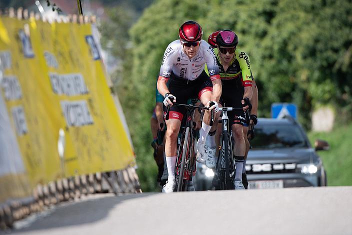 Die Ausreisser mit Jonas Schmeiser (GER, Auto Brosch Kempten), Lukas Meiler (GER, Team Vorarlberg), Road Cycling League Ranshofen, OÖ
