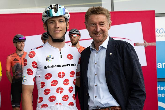 Victor van de Putte (BEL, Team Deschacht - Group Hens - Containers Maes) im Bergtrikot Wels Max.Center - Amag Ranshofen,  Int. Raiffeisen Oberösterreich Rundfahrt UCI Kat. 2.2