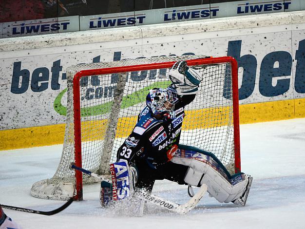 #33 Lorenz Hirn, Tormann, Linz und # Szekesfehervar, EHC Liwest Black Wings Linz vs SAPA Fehervar AV19