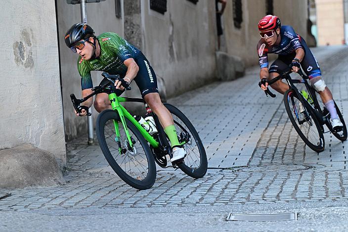 Raphael Hammerschmid (AUT, Hrinkow Advarics), Josef Dirnbauer (AUT, Team Felt - Felbermayr) 25. Int. ASVÖ - HRINKOW City Kriterium Steyr, MTB-Nachwuchs vom Laufrad bis U17, ÖRV, Radsport, Mountainbike, ELITE Rennrad