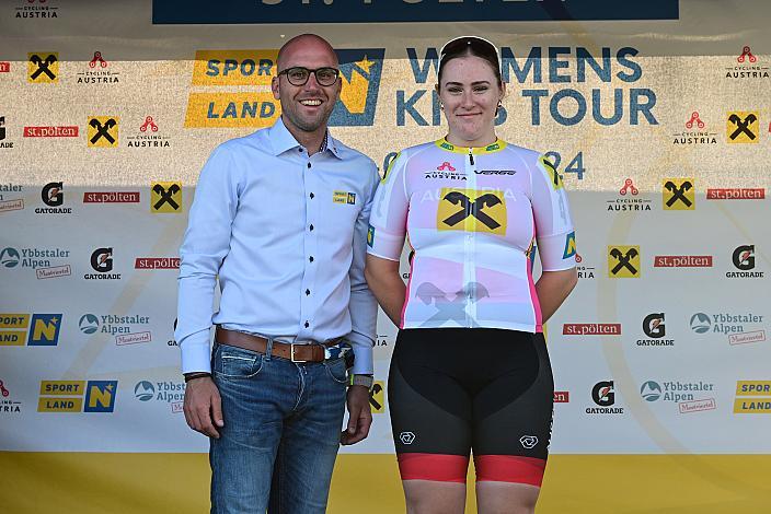 Lea Sophie Unterköfler (AUT),  Beste Dame U17  30.05.2024 Rad 1a Etappe Sportland NOE WOMENS  KIDS Tour