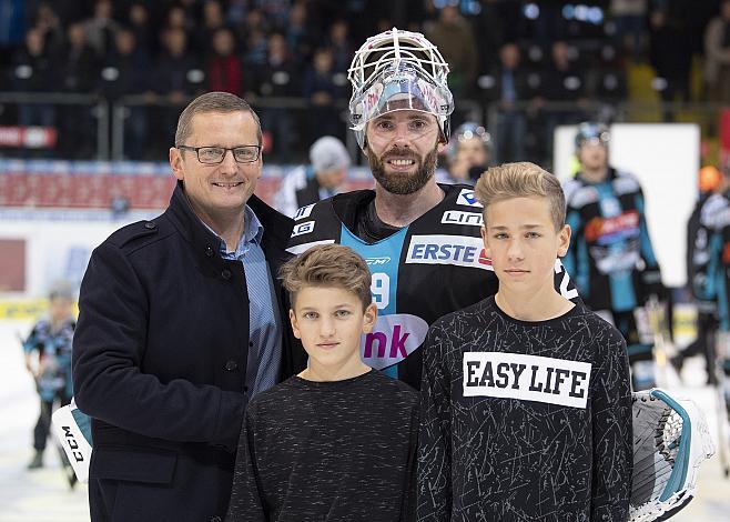  Spieler des Abends Tormann Michael Ouzas (EHC Liwest Black Wings Linz) EHC Liwest Black Wings Linz vs Moser Medical Graz 99ers